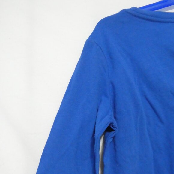 OLD NAVY | medium (8) | Solid Blue Long Sleeve Shirt - Picture 10 of 16